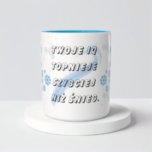 Świąteczny Kubek na Święta - Twoje IQ topnieje szybciej niż śnieg